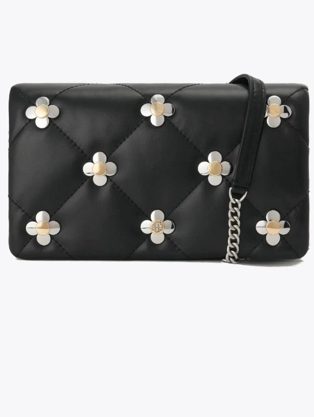 Tory Burch Kira Diamond Quilted Mini Clover Chain Bag + Dust & Gift Box Nwt❤️